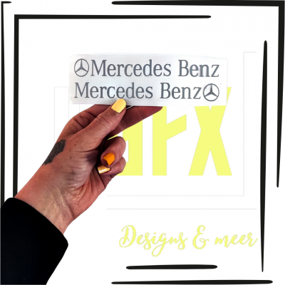 Mercedes Benz Tag - Set van 2 stickers 